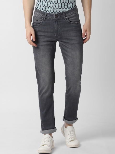 

Peter England Casuals Men Grey Slim Fit Mid-Rise Clean Look Jeans