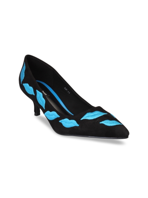 

pelle albero Women Blue Woven Design Pumps