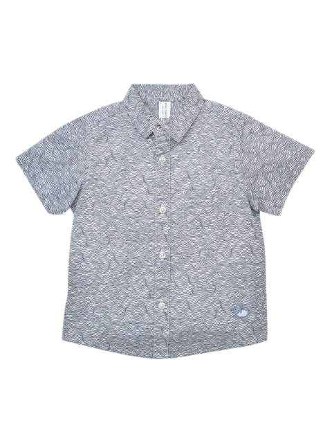 

ZERO THREE Boys Blue Comfort Regular Fit Printed Casual Shirt
