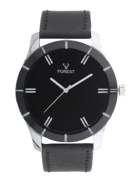 

Hobforestessentials Men Black Analogue Watch FR-302G-BK