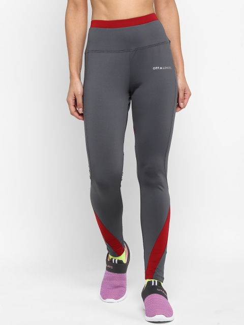 

OFF LIMITS Women Grey Solid Tights