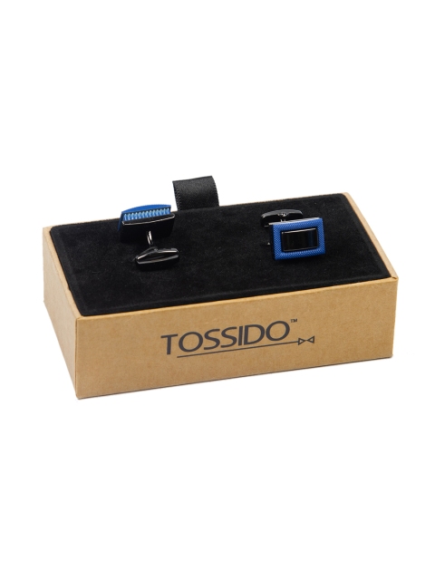 

Tossido Blue Rectangle Cufflinks