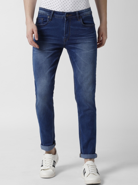 

Peter England Casuals Men Blue Slim Fit Mid-Rise Clean Look Jeans