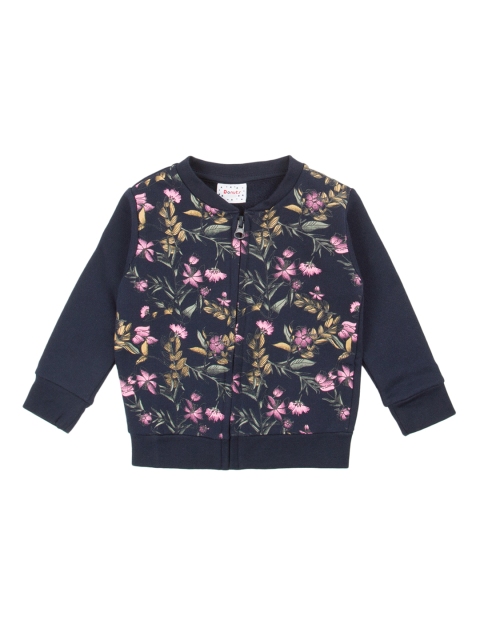 

Donuts Girls Blue Printed Lightweight Bomber Jacket