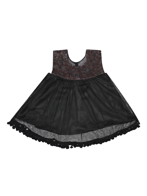 

Luke & Lilly Girls Black Solid Empire Dress