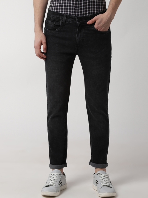 

Peter England Casuals Men Black Slim Fit Mid-Rise Clean Look Jeans