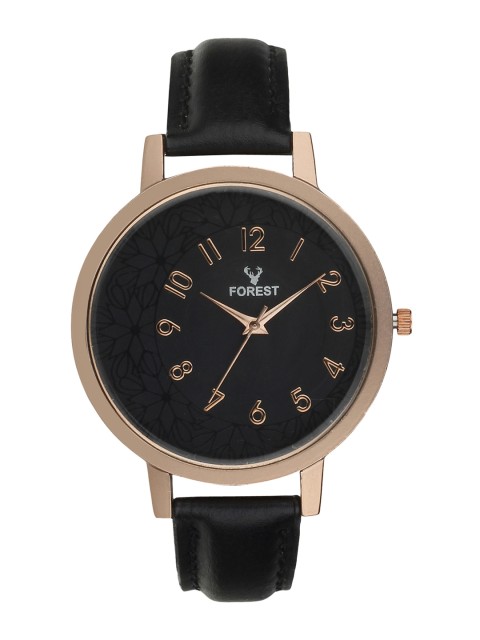 

Hobforestessentials Men Black Analogue Watch FR-227-BK