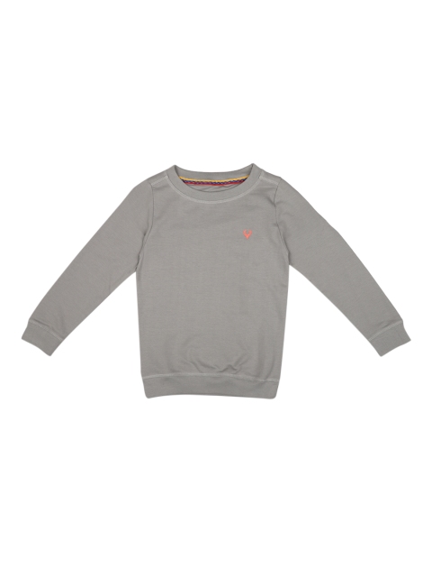 

Allen Solly Junior Boys Grey Solid Sweatshirt