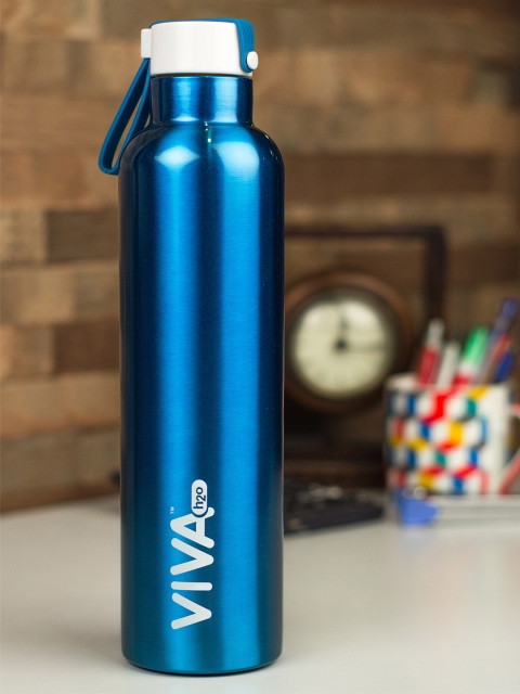 

VIVA h2o Blue Solid Stainless Steel Vaccum Insulated Water Bottle