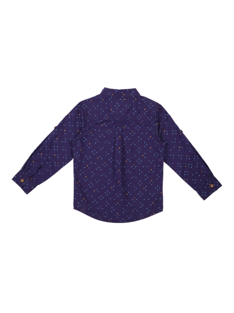 

Allen Solly Junior Boys Navy Blue Regular Fit Printed Casual Shirt