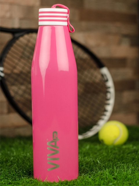 

VIVA h2o Pink Solid Stainless Steel Vaccum Insulated Water Bottle 900ml
