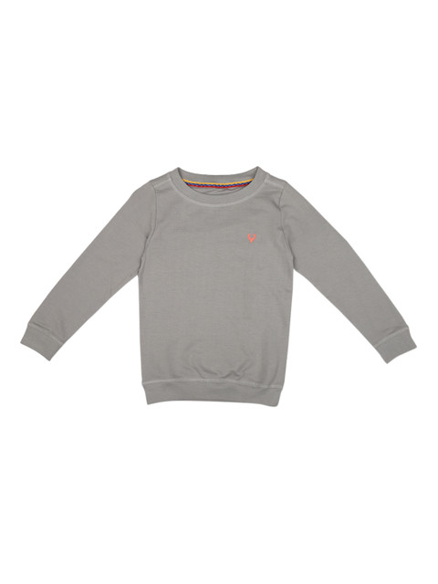 

Allen Solly Junior Boys Grey Solid Sweatshirt