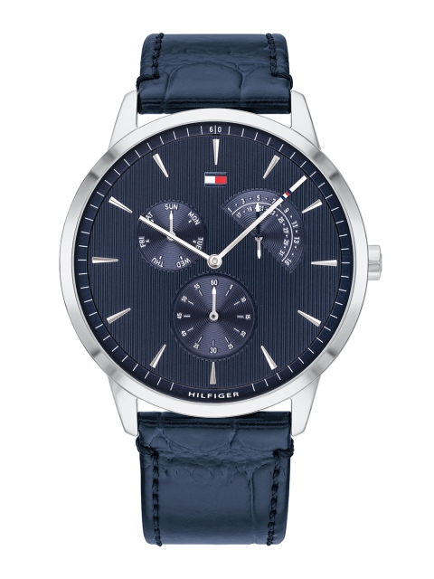 

Tommy Hilfiger Men Blue Leather Analogue Watch TH1710387
