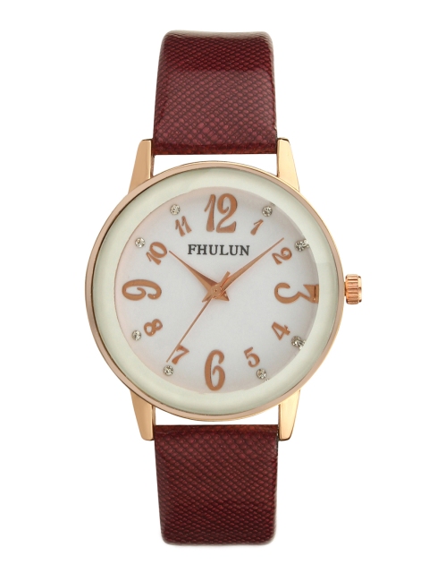 

Hobforestessentials Women White Analogue Watch FR-FH-3884-RD