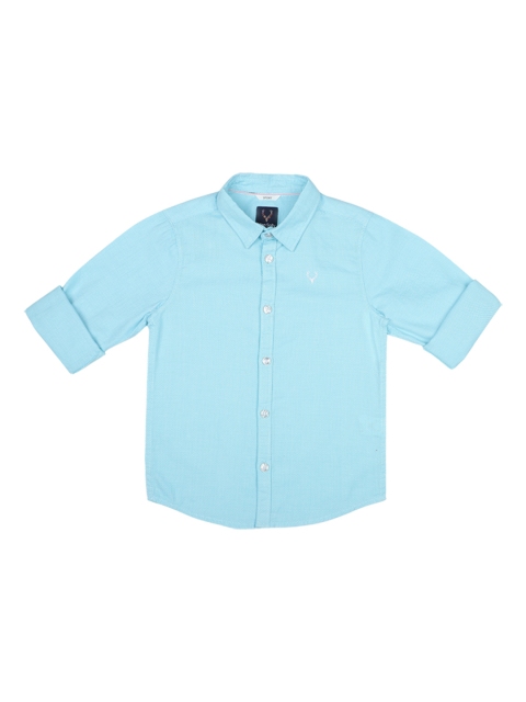 

Allen Solly Junior Boys Blue Regular Fit Self Design Casual Shirt