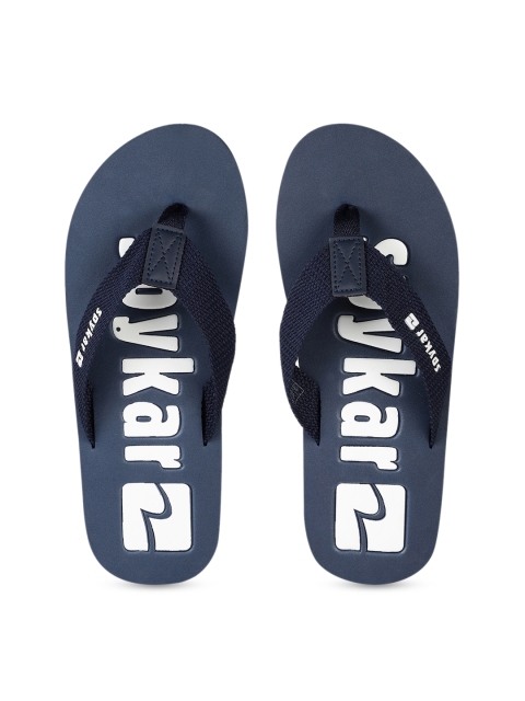 

SPYKAR Men Blue Printed Thong Flip-Flops