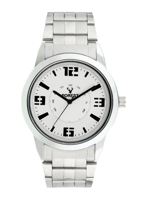 

Hobforestessentials Men White Analogue Watch FR-258-WH