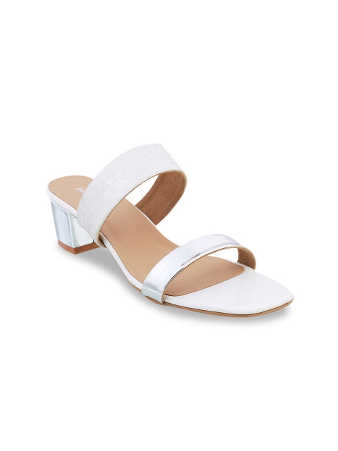 

Mochi Women White Solid Heels