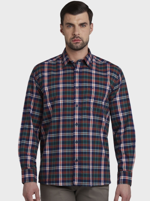 

ColorPlus Men Multicoloured Regular Fit Checked Casual Shirt, Multi