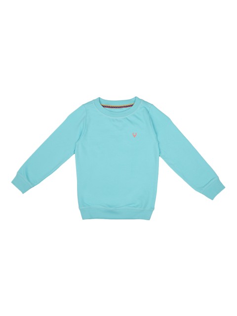 

Allen Solly Junior Boys Turquoise Blue Solid Sweatshirt