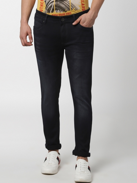 

Peter England Casuals Men Black Slim Fit Mid-Rise Clean Look Jeans