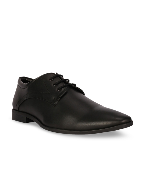 

Peter England Men Black Solid Formal Derbys