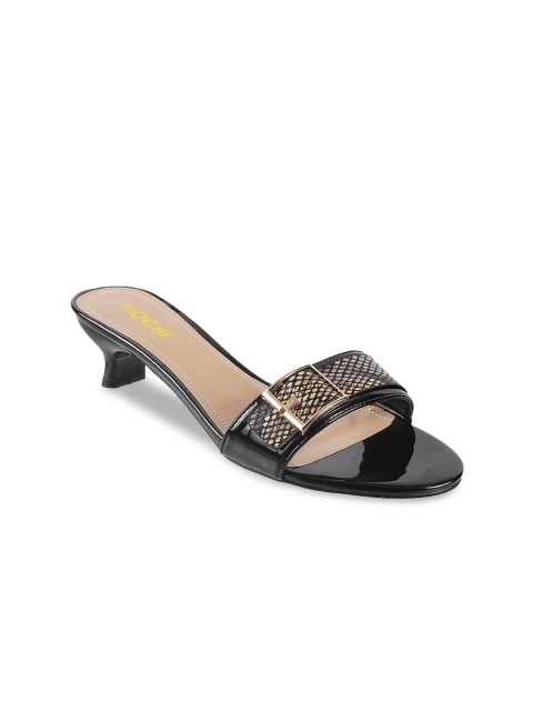 

Mochi Women Black Printed Heels