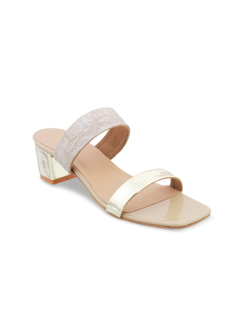 

Mochi Women Beige Printed Heels