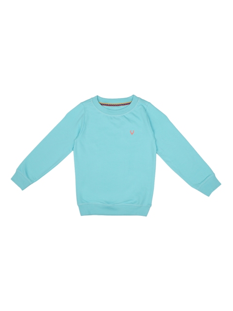 

Allen Solly Junior Boys Turquoise Blue Solid Sweatshirt