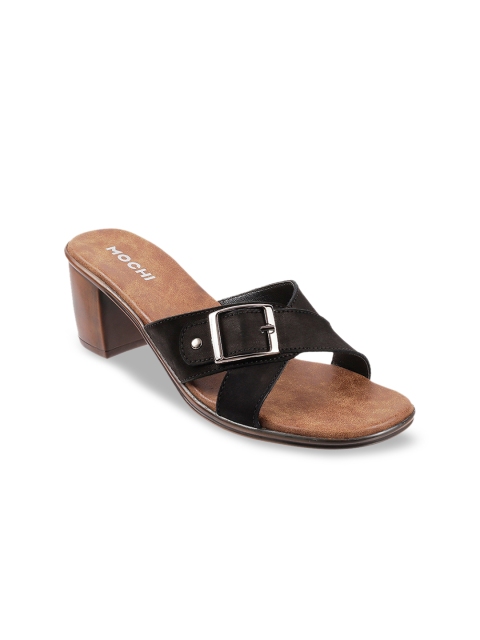 

Mochi Women Black Solid Heels
