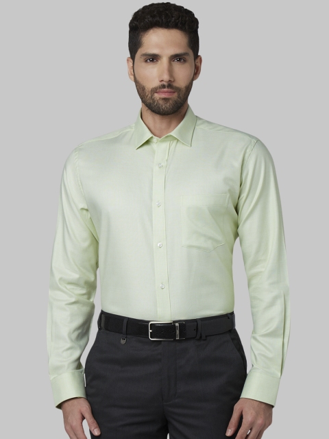 

Park Avenue Men Lime Green Regular Fit Solid Formal Shirt