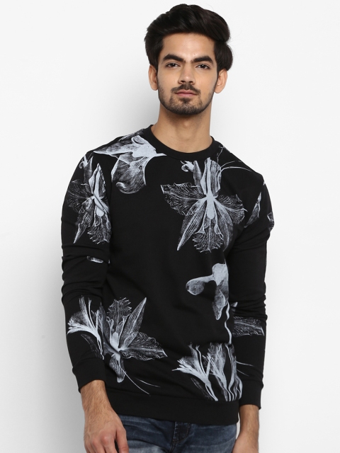 

Mufti Men Black Printed Sweatshirt
