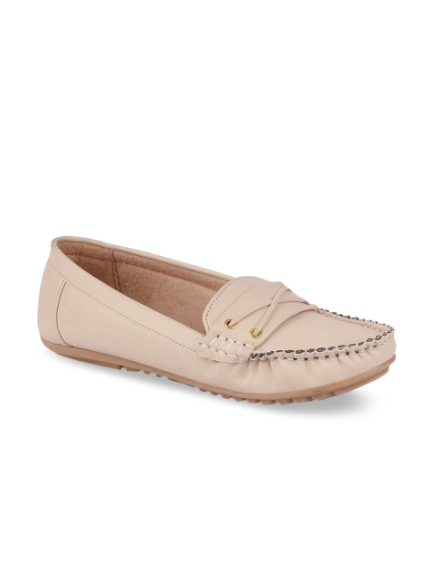 FAUSTO Women Beige Loafers