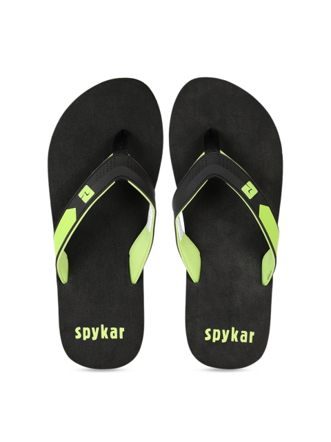 

SPYKAR Men Black Printed Thong Flip-Flops