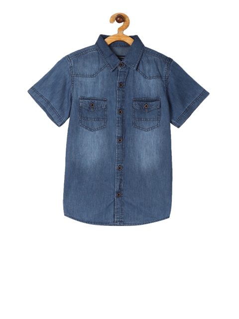 

Cherokee Boys Blue Regular Fit Faded Casual Shirt