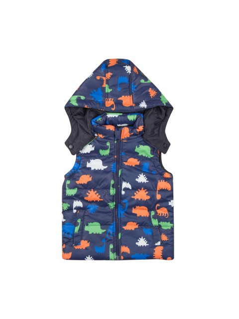 

Donuts Boys Blue Printed Lightweight Puffer Jacket