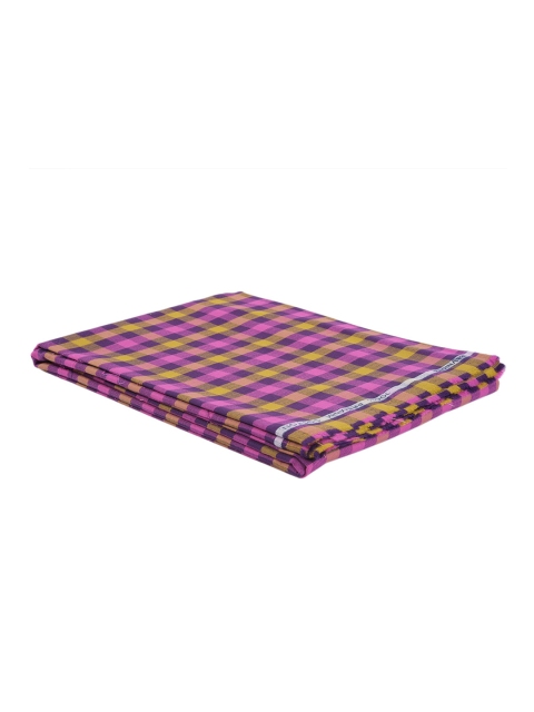 

Raymond Men Purple & Brown Checked Shirt Clothing Fabric