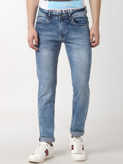 

Peter England Casuals Men Blue Slim Fit Mid-Rise Clean Look Stretchable Jeans