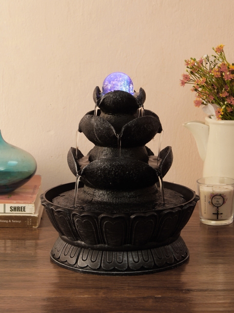 

House Of Accessories Black Water Fountain with Light