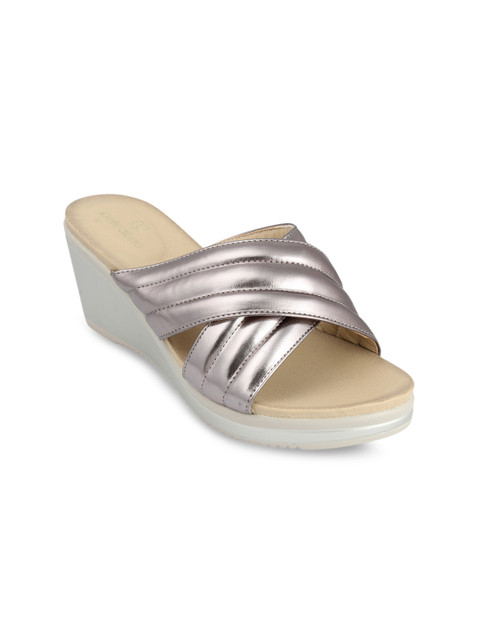 

pelle albero Women Metallic -Coloured Textured Heels