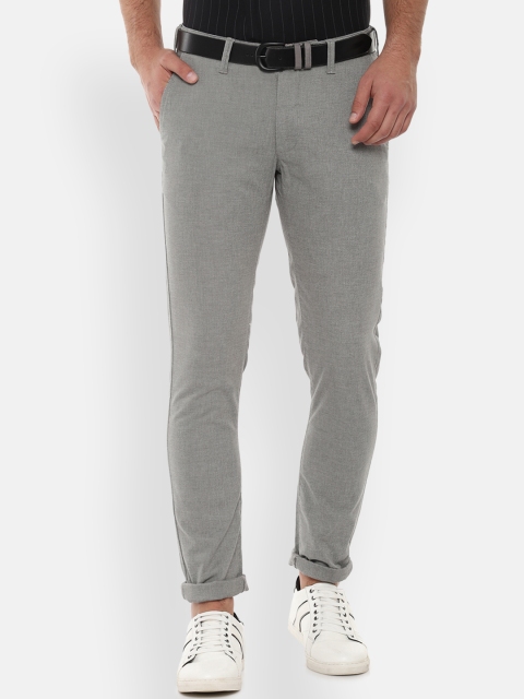 

Van Heusen Sport Men Grey Slim Fit Solid Chinos