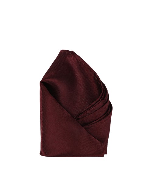 

Calvadoss Men Burgundy Solid Pocket Square