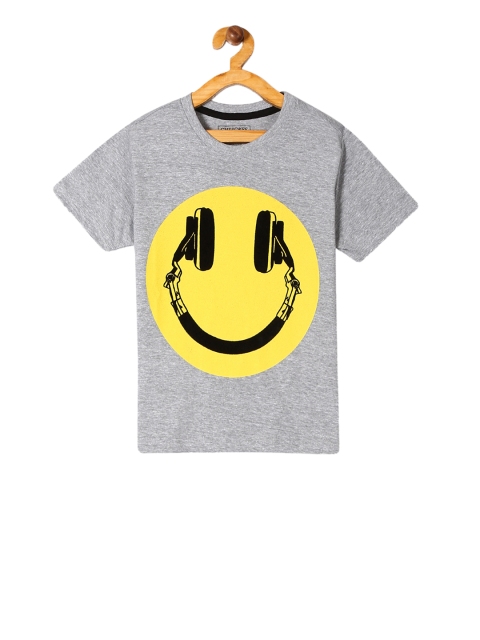 

Cherokee Boys Grey Printed Round Neck T-shirt