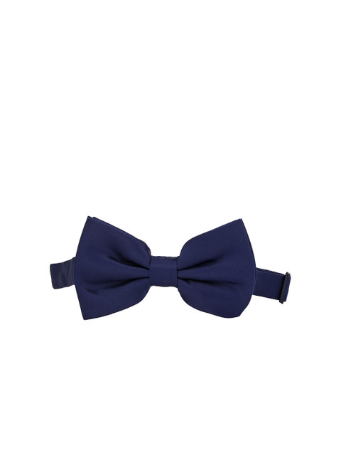 

Calvadoss Navy Blue Solid Bow Tie