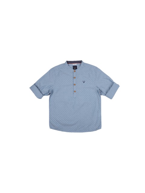 

Allen Solly Junior Boys Blue & White Regular Fit Polka Dot Print Casual Shirt