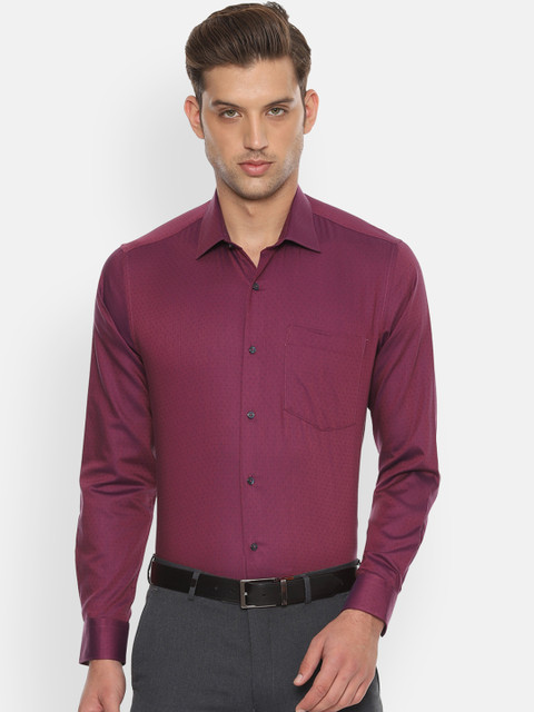 

Van Heusen Men Purple Slim Fit Printed Party Shirt