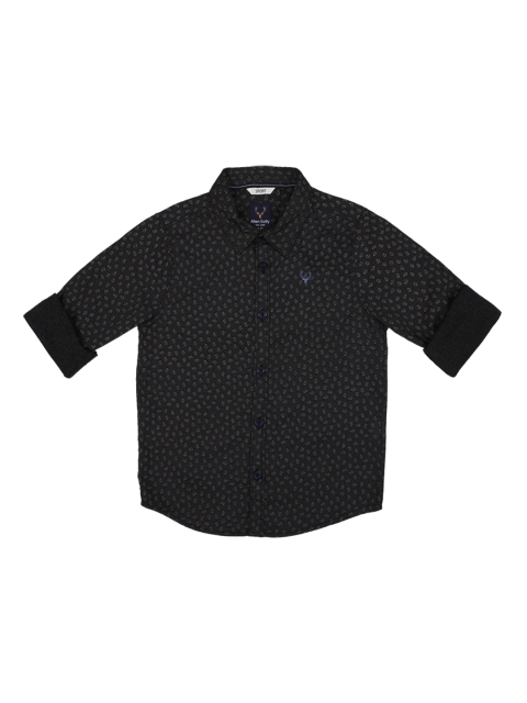 

Allen Solly Junior Boys Black Regular Fit Printed Casual Shirt