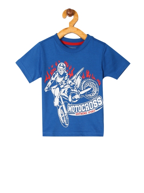 

Cherokee Boys Blue Printed Round Neck T-shirt