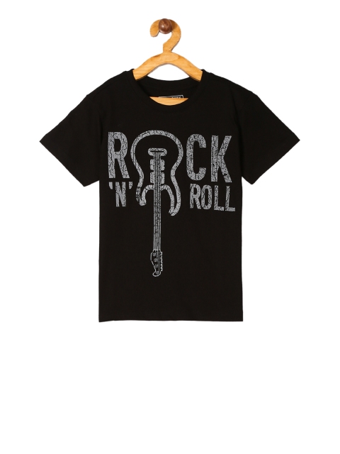 

Cherokee Boys Black Printed Round Neck T-shirt