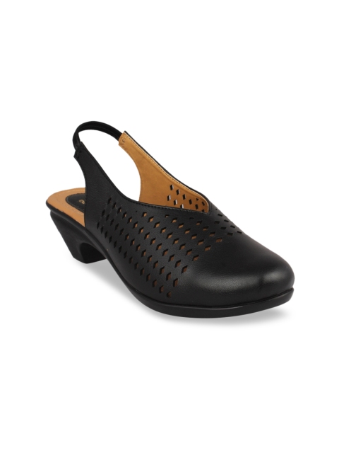

pelle albero Women Black Laser Cuts Pumps